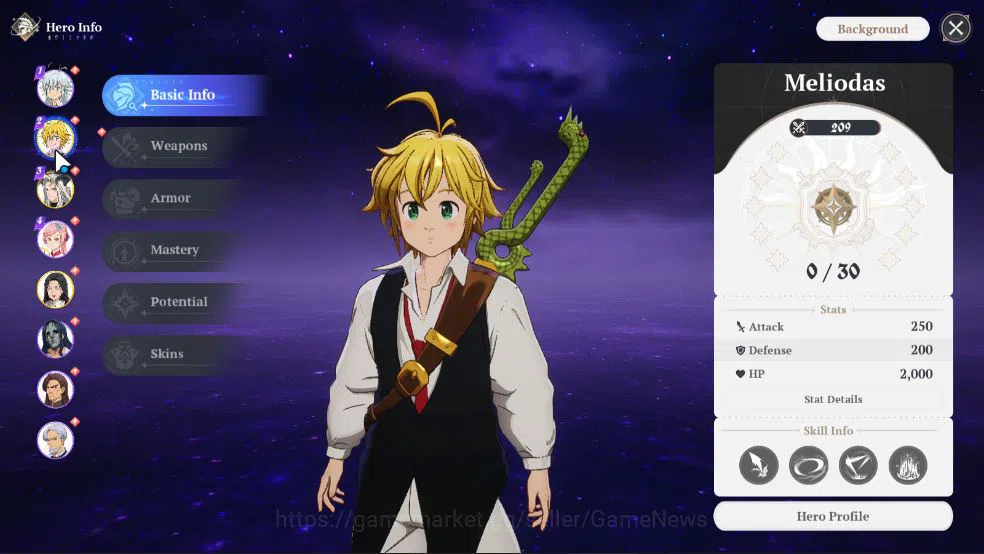 The Seven Deadly Sins: Origin Accounts SEA| Fresh Starter Lvl 2 |3 SSR| Meliodas, Drake,  image 12