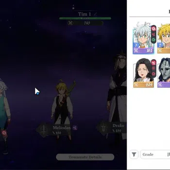 The Seven Deadly Sins: Origin Accounts SEA| Fresh Starter Lvl 2 |3 SSR| Meliodas, Drake, Guila +SSR Selector & 5 SR | 100