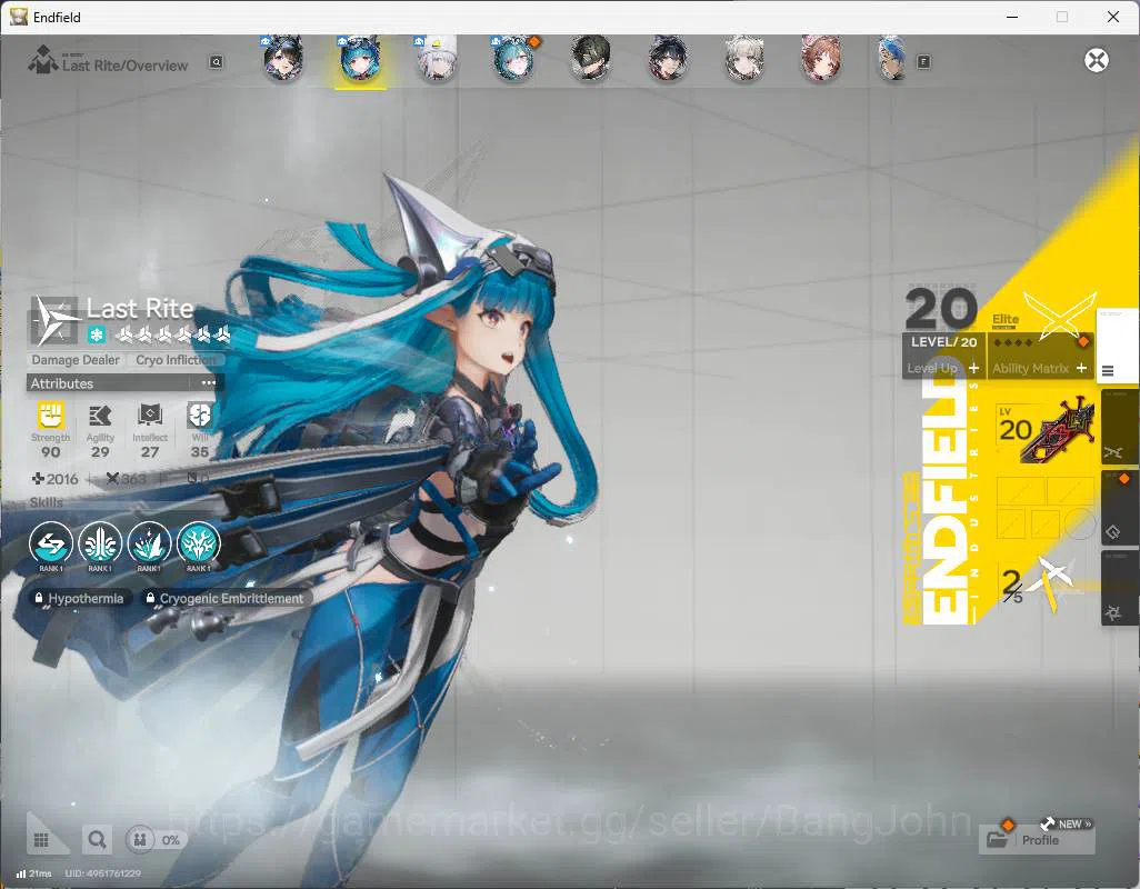 Arknights: Endfield Accounts ASIA | lvl 16| Tangtang, Lastrite, Ardelia, sign n image 6