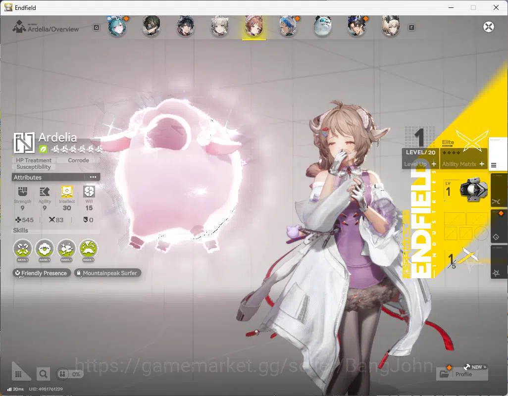 Arknights: Endfield Accounts ASIA | lvl 16| Tangtang, Lastrite, Ardelia, sign n image 7
