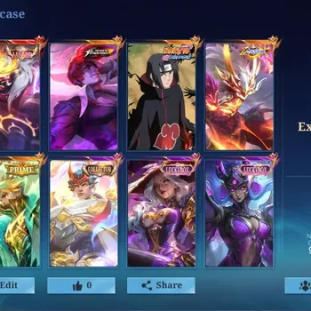 Mobile Legends: Bang Bang Accounts Collector Global|292 Skin|Exalted|LEGEND Franco,KOF Chou,AllStar Moskov,ITACHI,Collector