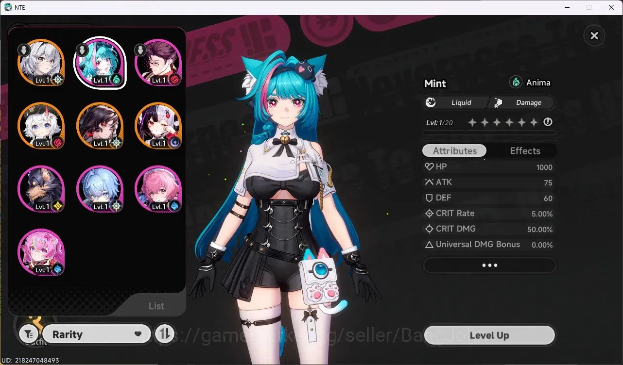 Neverness to Everness Accounts SEA|Lv.7|Starter|3 S-Class [Lacrimosa,Hotori],Saki image 2