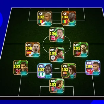 eFootball Accounts Legends & Iconic Players COLECTIVE 3218+ | BIGTIME INIESTA x BIGTIME S MANE x F RIBERY x LEGEND H DIOUF x