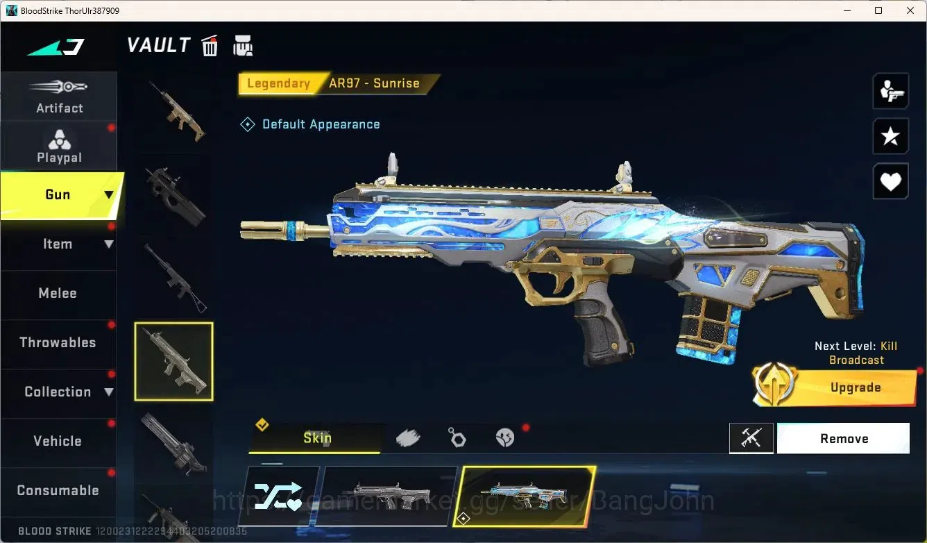 Blood Strike Accounts ASIA | AK47 7DS | 1 BLEACH STRIKER | 2 LEGENDARY G image 2