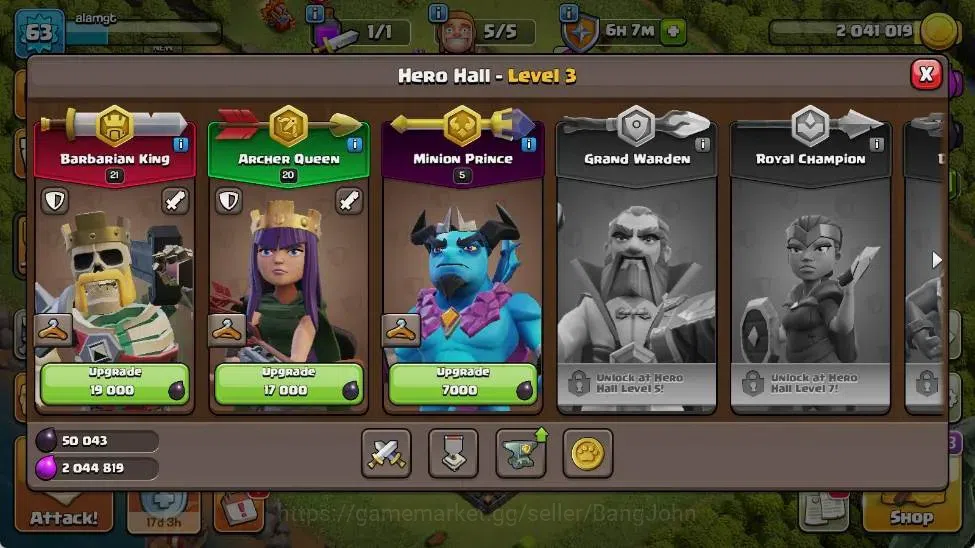 Clash of Clans Accounts Global | TH 10-BH 5 | LVL 63|HH 3|AQ 20 ,MP 5  ,BK image 6