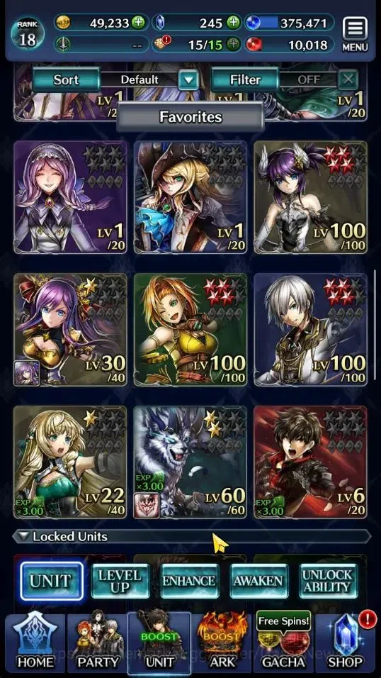 Last Cloudia Accounts Endgame GLOBAL|Rank 18|Top Tier Unit [M Archbeing Megius,Telestio,G Lilaha,E Soleil,New Year Kynei]| 1 2