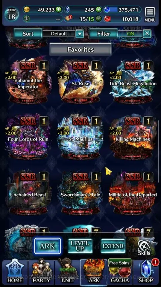 Last Cloudia Accounts Endgame GLOBAL|Rank 18|Top Tier Unit [M Archbeing Megius,Telestio,G Lilaha,E Soleil,New Year Kynei]| 1 4