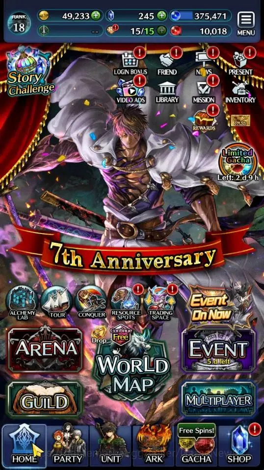 Last Cloudia Accounts Endgame GLOBAL|Rank 18|Top Tier Unit [M Archbeing Megius,Telestio,G Lilaha,E Soleil,New Year Kynei]| 1 7