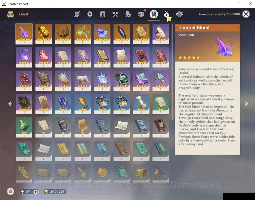 Genshin Impact Accounts ASIA|AR56|4Limited+1(*5Weapon)|Prime Flins|Varka,F image 9
