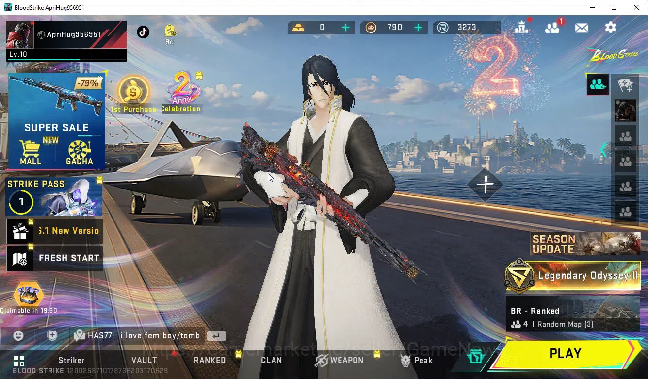 ASIA|1 ETERNAL KALA-Requiem +Collab BLEACH Ethan-Byakuya Kuchiki| 2 Lgendary M4A1,Origin12 |NetEase|Check SS(BLS3434) Blood Strike Starter ASIA|1 ETERNAL KALA-Requiem +Collab BLEACH Ethan-B image 1