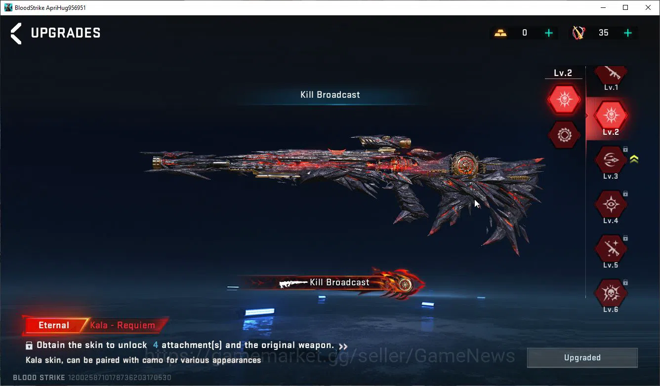 Blood Strike Accounts ASIA|1 ETERNAL KALA-Requiem +Collab BLEACH Ethan-B image 5