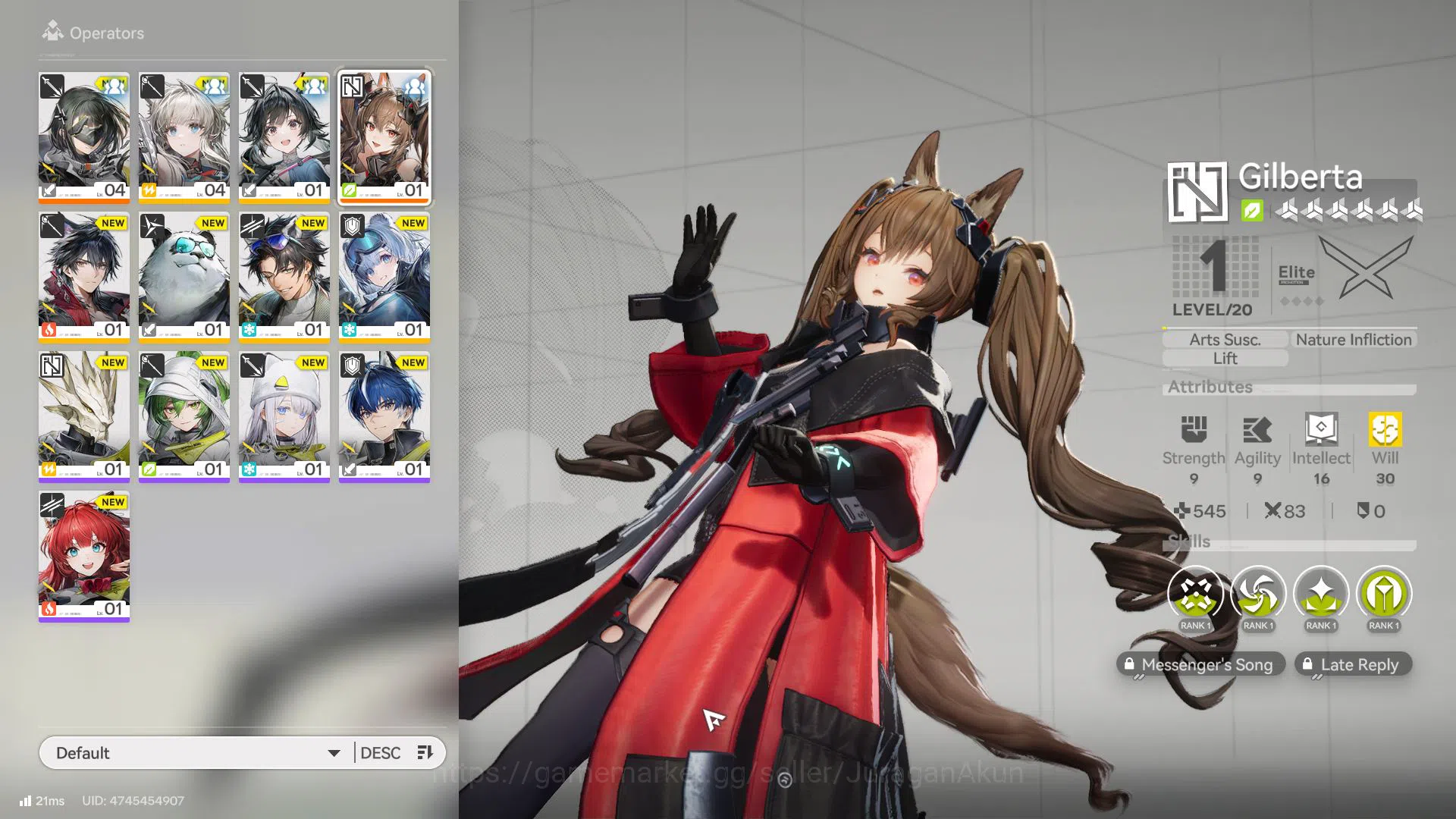 Arknights: Endfield Accounts Asia Lv 2|Fresh Starter Gilberta + 6 SR Character|MC Female| Take Mail| Check SS (END964) 2