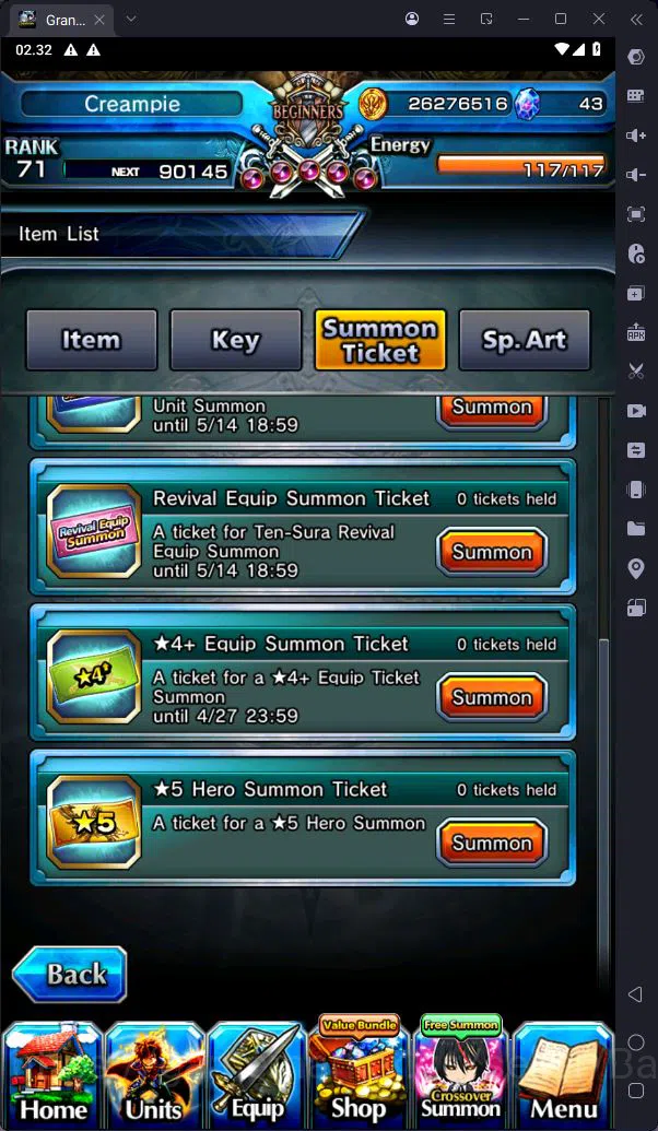 Grand Summoners Accounts [GLOBAL] Rank 71 | 5 Ascend | Demon Lord Rimuru TW image 3