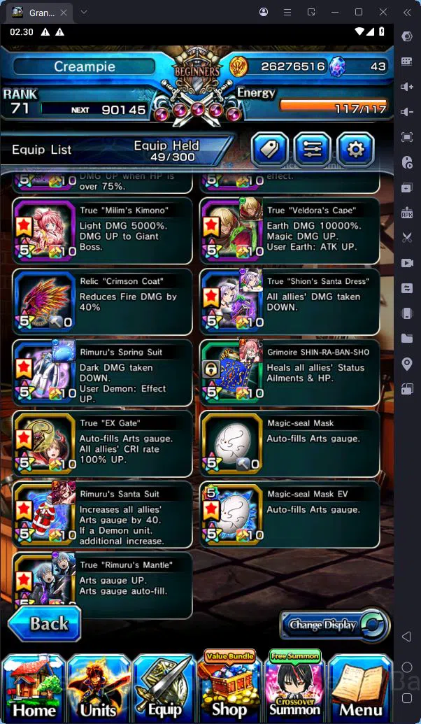 Grand Summoners Accounts [GLOBAL] Rank 71 | 5 Ascend | Demon Lord Rimuru TW image 9