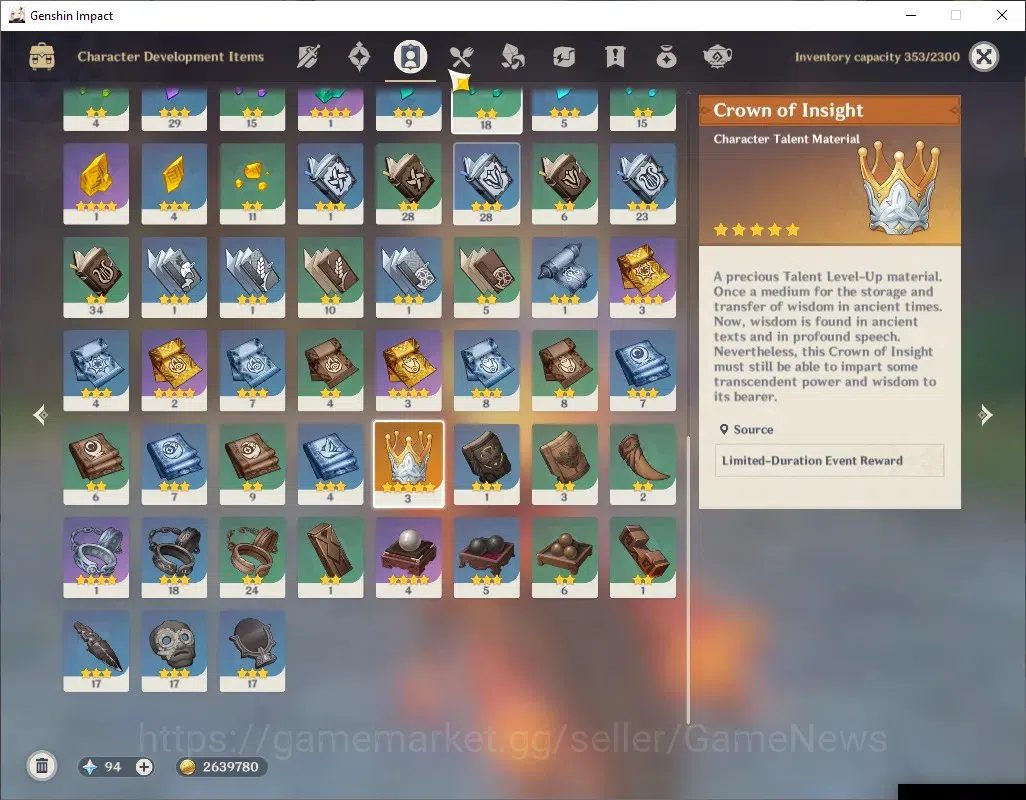 Genshin Impact Accounts Others ASIA|AR 40|3 Limited + 1 (*5 Weapon)|Citlali C1,Mavuika,Yelan|Bloodsoaked Ruins|Mc 7