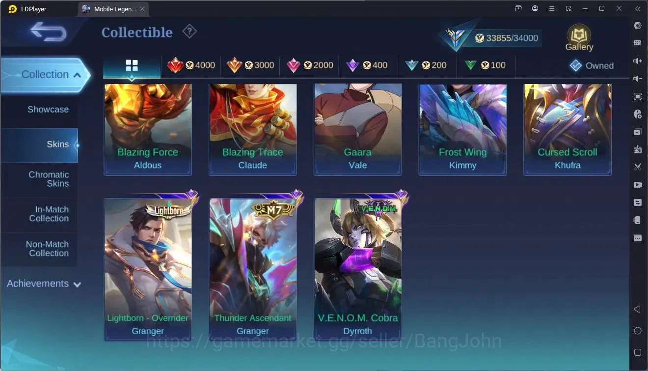 Mobile Legends: Bang Bang Accounts Global|Skin 127|Expert|KOF Karina|Prime Granger|5- image 12
