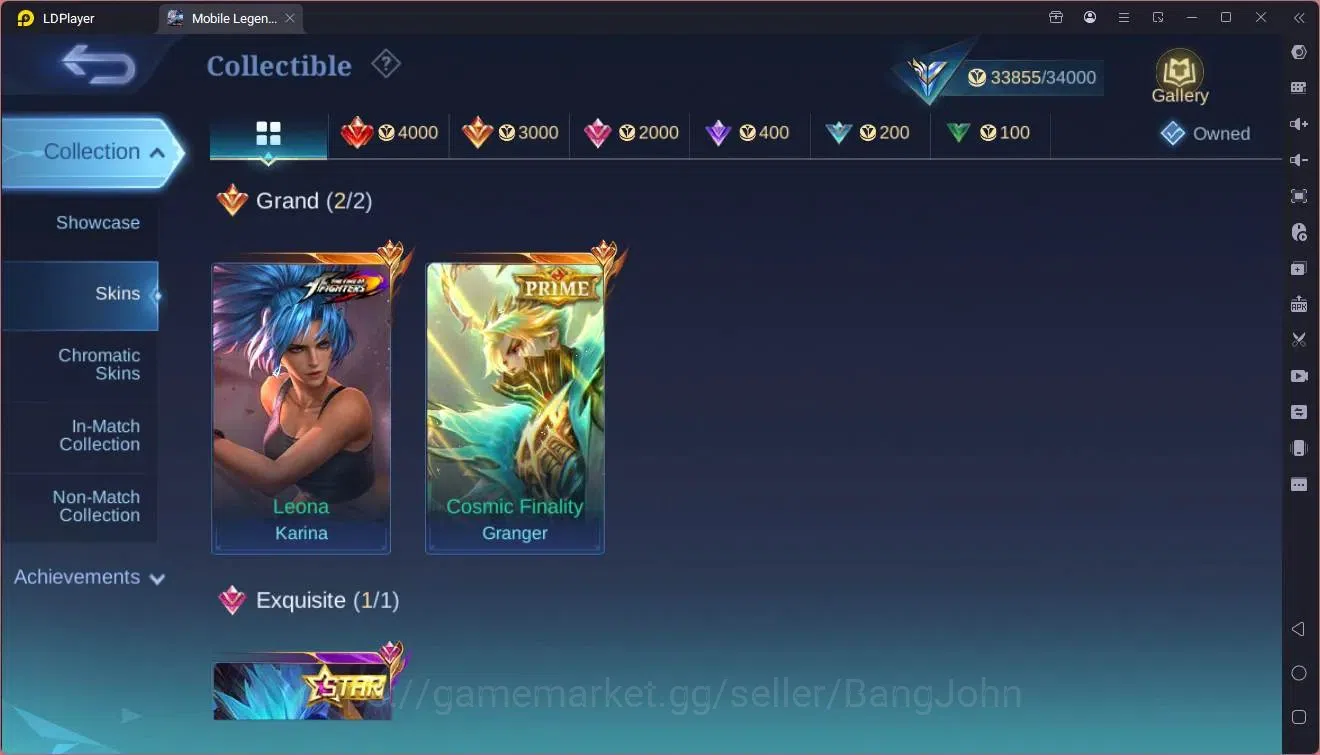 Mobile Legends: Bang Bang Accounts Global|Skin 127|Expert|KOF Karina|Prime Granger|5- image 7