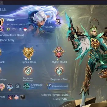 Mobile Legends: Bang Bang Accounts Collector Global|Skin 127|Expert|KOF Karina|Prime Granger|5-STAR Karrie|Naruto Vale|9th