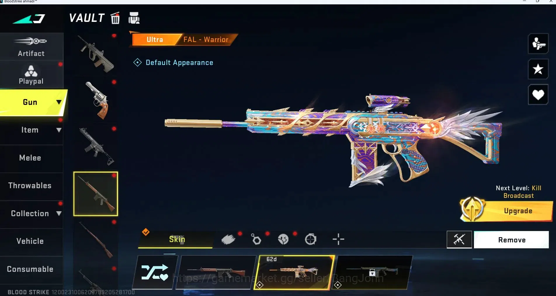 Blood Strike Accounts ASIA | 1 ETERNAL: Desert Eagle Scorpius | 1 TR: MP image 8