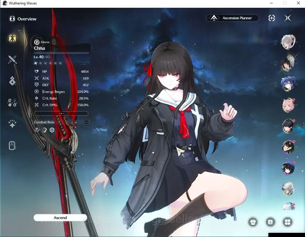 Wuthering Waves Accounts SEA | UL 45 | 3 Limited | Chisa+Sign,Hiyuki,Luno | image 3