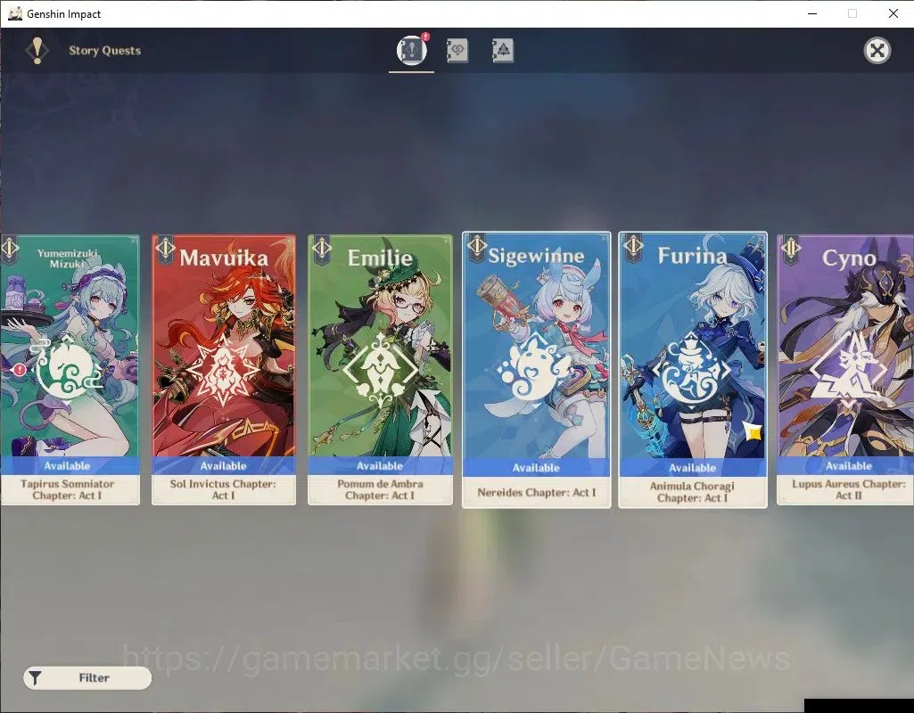 Genshin Impact Accounts Asia|AR 58|13 Limit +9(*5WEP)|(Neuvilette,Hutao)+S image 20
