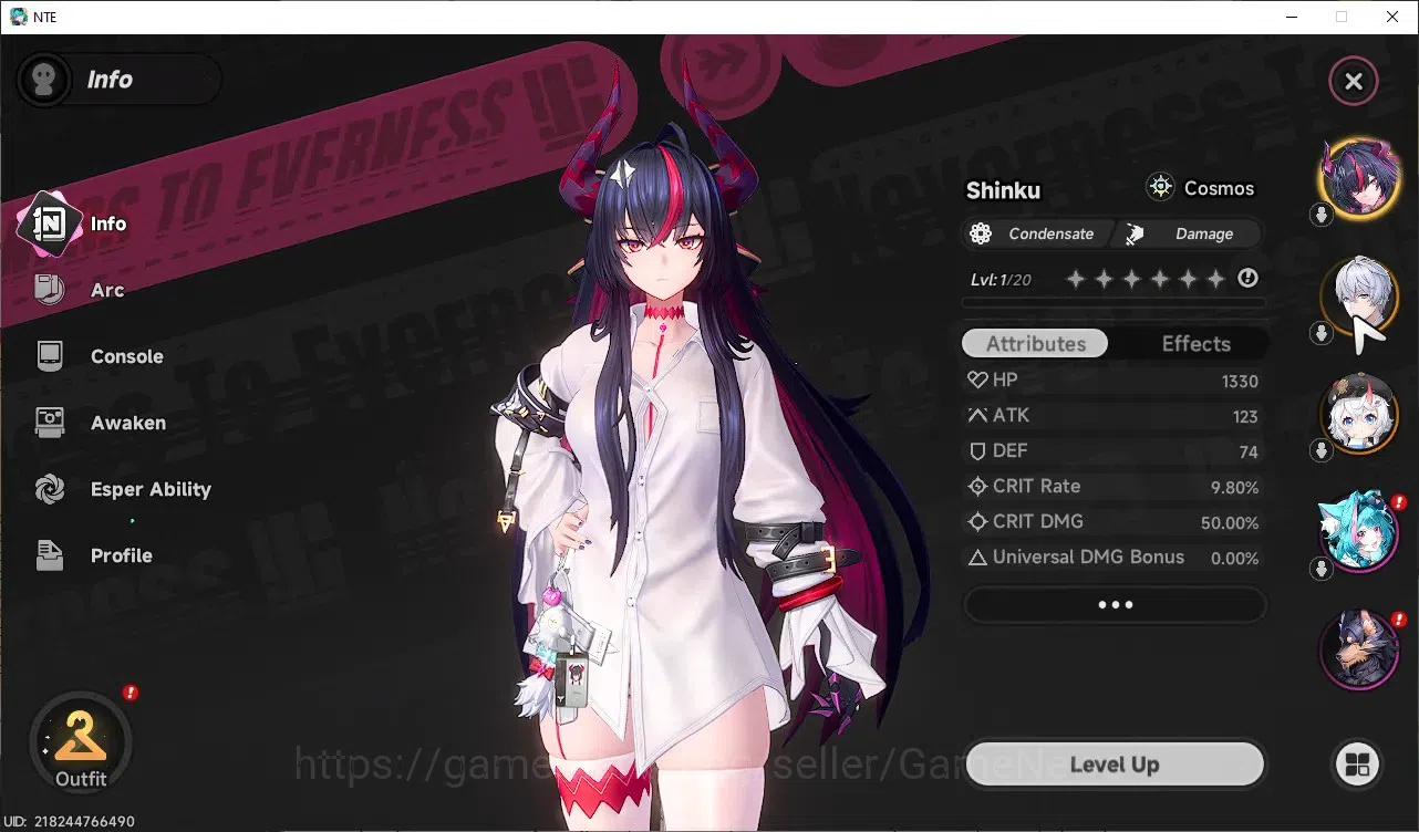 Neverness to Everness Accounts Global SEA|HL 3|2 S-Class 1 Limited [Shinku],Sakiri|2 S-Class Selector Box|Orchid 2
