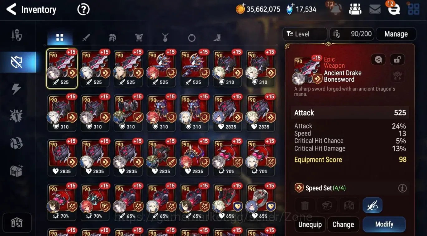 Epic Seven Accounts Global|12ML (Moon Luna, SE Celine, LQC, Ruele, Arb image 7