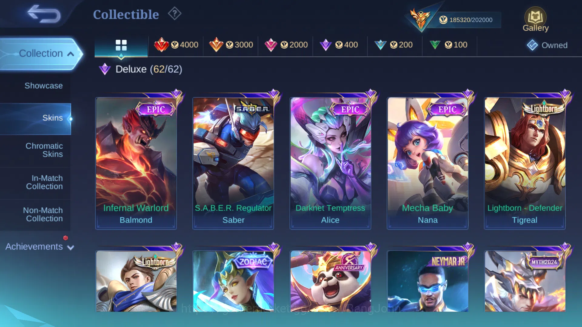 Mobile Legends: Bang Bang Accounts Hero 131 | Skin 482 | 3 Legend Alpha Franco Alucar image 11