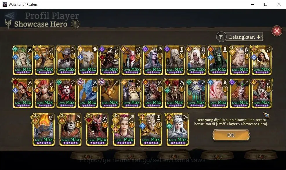 Watcher of Realms Accounts GLOBAL 60x|15M Power|4K W-GOLD,7K Gems|16 Lord[Ing image 10