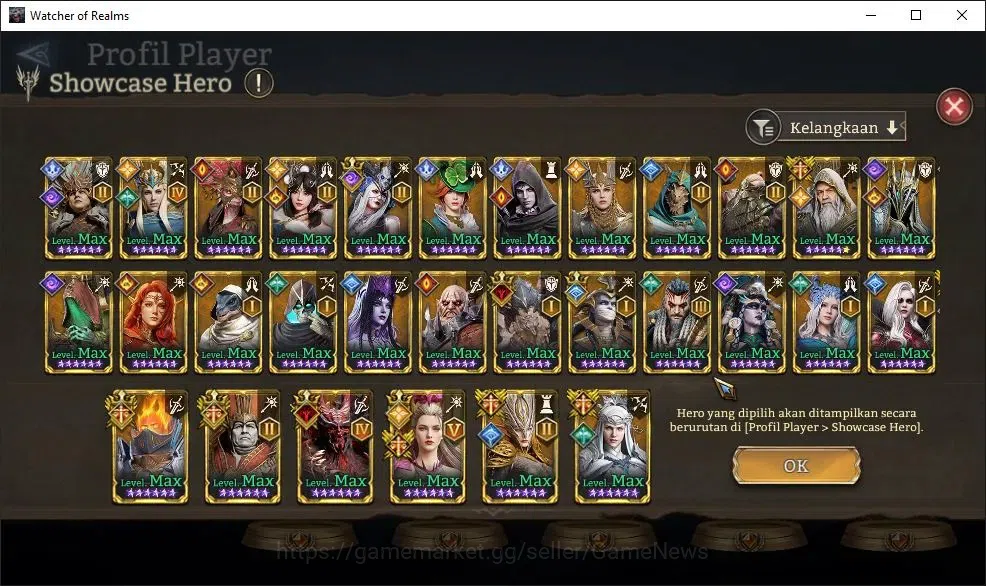 Watcher of Realms Accounts GLOBAL 60x|15M Power|4K W-GOLD,7K Gems|16 Lord[Ing image 12