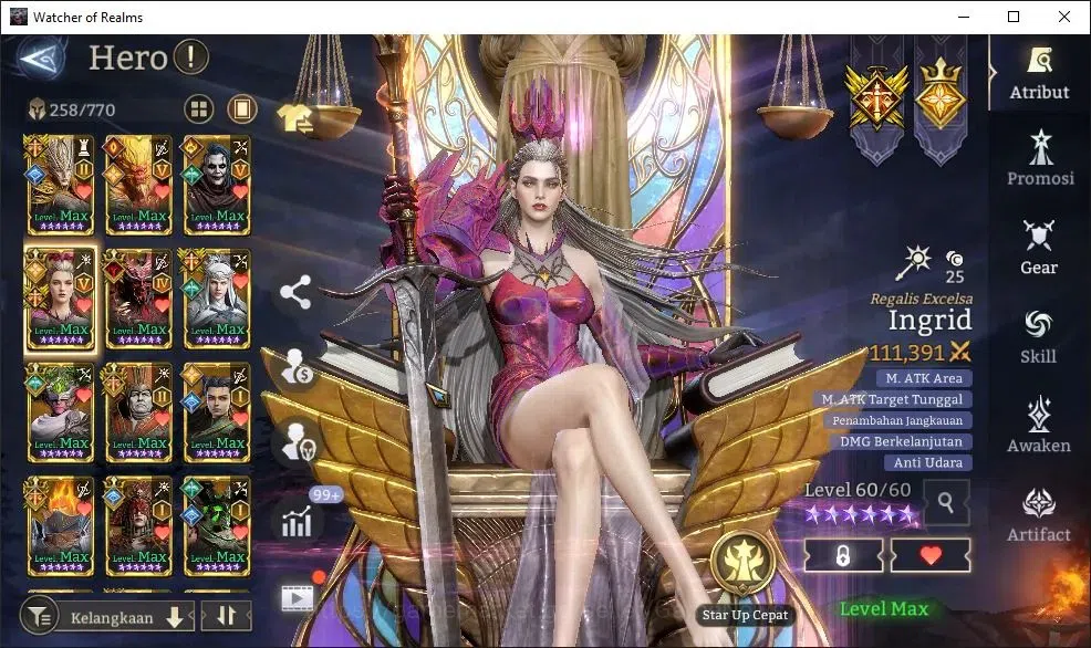 Watcher of Realms Accounts GLOBAL 60x|15M Power|4K W-GOLD,7K Gems|16 Lord[Ing image 14
