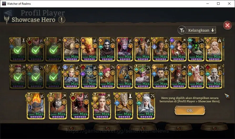 Watcher of Realms Accounts GLOBAL 60x|15M Power|4K W-GOLD,7K Gems|16 Lord[Ing image 9