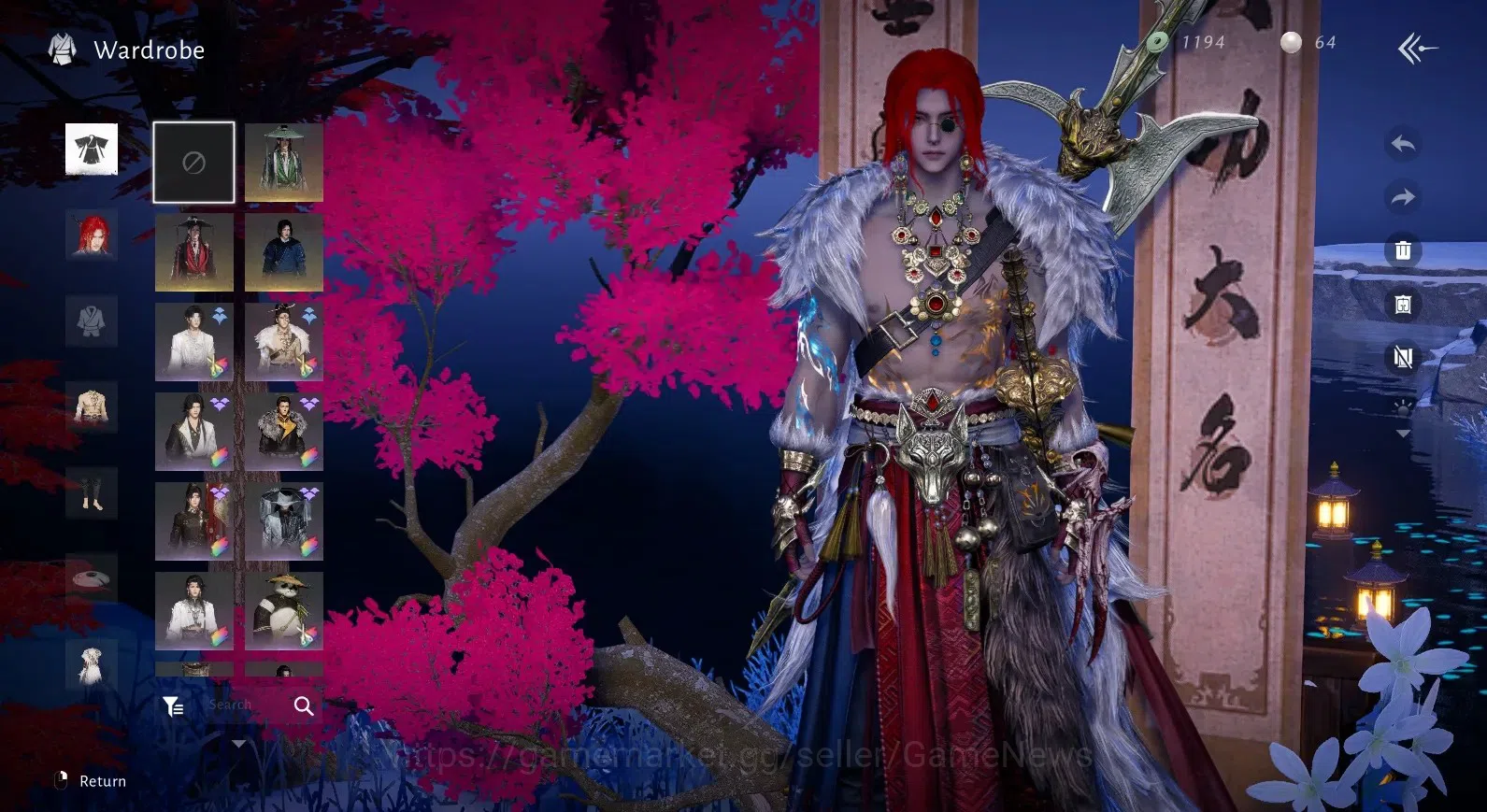 Where Winds Meet Accounts Global|Lv 95|GS 31K|1HC Used|CrimsonGlow(Hair)|FloralMajesty,BoundlessHeart,InkstoneReverie|100 16