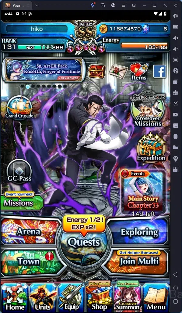 Grand Summoners Accounts Global|Rank 131|Summer Miyu Lv120,Saitpo Hajime Lv image 15