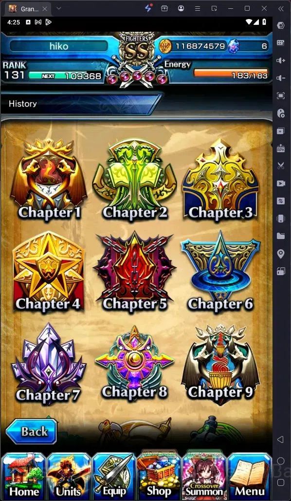 Grand Summoners Accounts Global|Rank 131|Summer Miyu Lv120,Saitpo Hajime Lv image 4