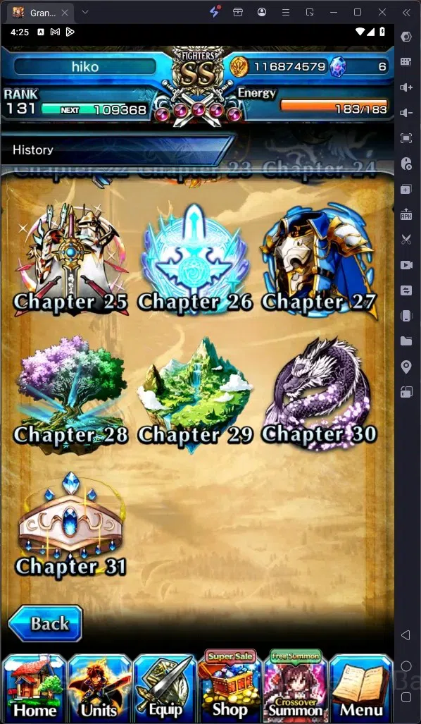 Grand Summoners Accounts Global|Rank 131|Summer Miyu Lv120,Saitpo Hajime Lv image 7