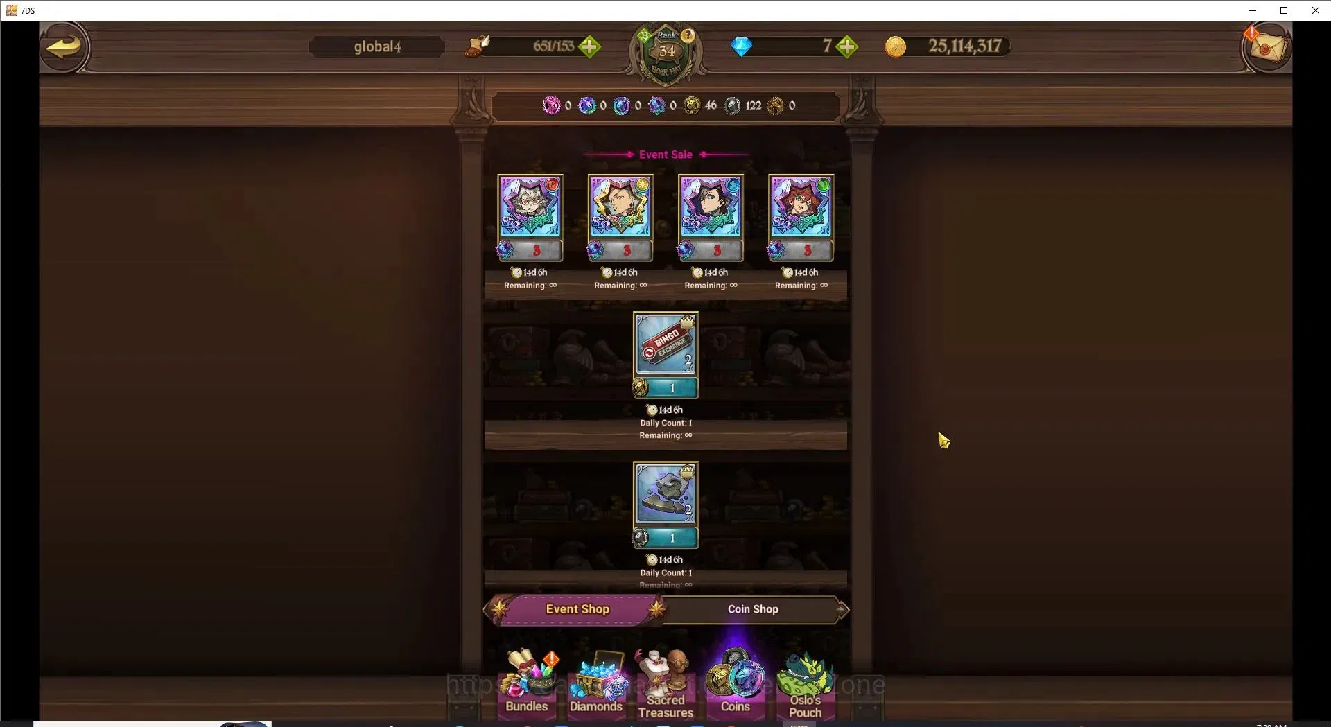 The Seven Deadly Sins: Grand Cross Accounts Endgame Global|1,5M CC|187 LS|1 LR+5 UR+Full Collab Gachiakuta|Elizabeth,Nemesis 11