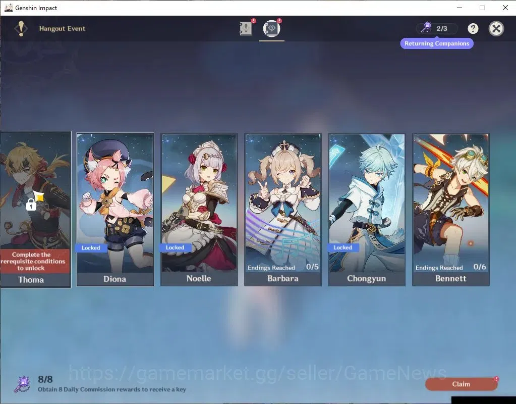 Genshin Impact Accounts ASIA |AR 50|3 Limit+1(*5WeP)|Nefer,Arlecchino,Vare image 13
