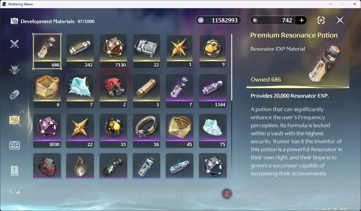 Wuthering Waves Accounts SEA|UL 46|Rank 5|2 Char Limited [Augusta R2 + Sign image 13