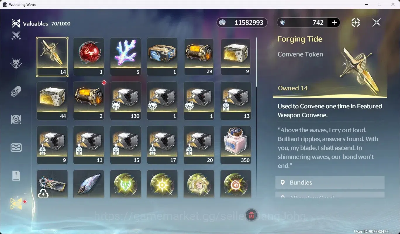 Wuthering Waves Accounts SEA|UL 46|Rank 5|2 Char Limited [Augusta R2 + Sign image 16