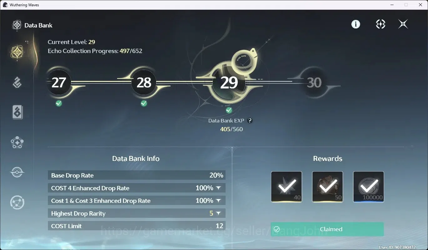 Wuthering Waves Accounts SEA|UL 46|Rank 5|2 Char Limited [Augusta R2 + Sign image 8