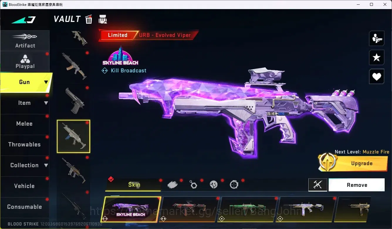 Blood Strike Accounts ASIA|1 Evo|10 Eternal Gun+1 Melee|16 Collab Gun|5 image 12