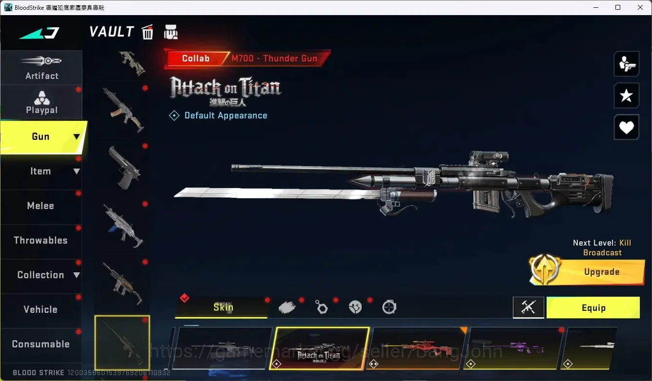 Blood Strike Accounts ASIA|1 Evo|10 Eternal Gun+1 Melee|16 Collab Gun|5 image 13