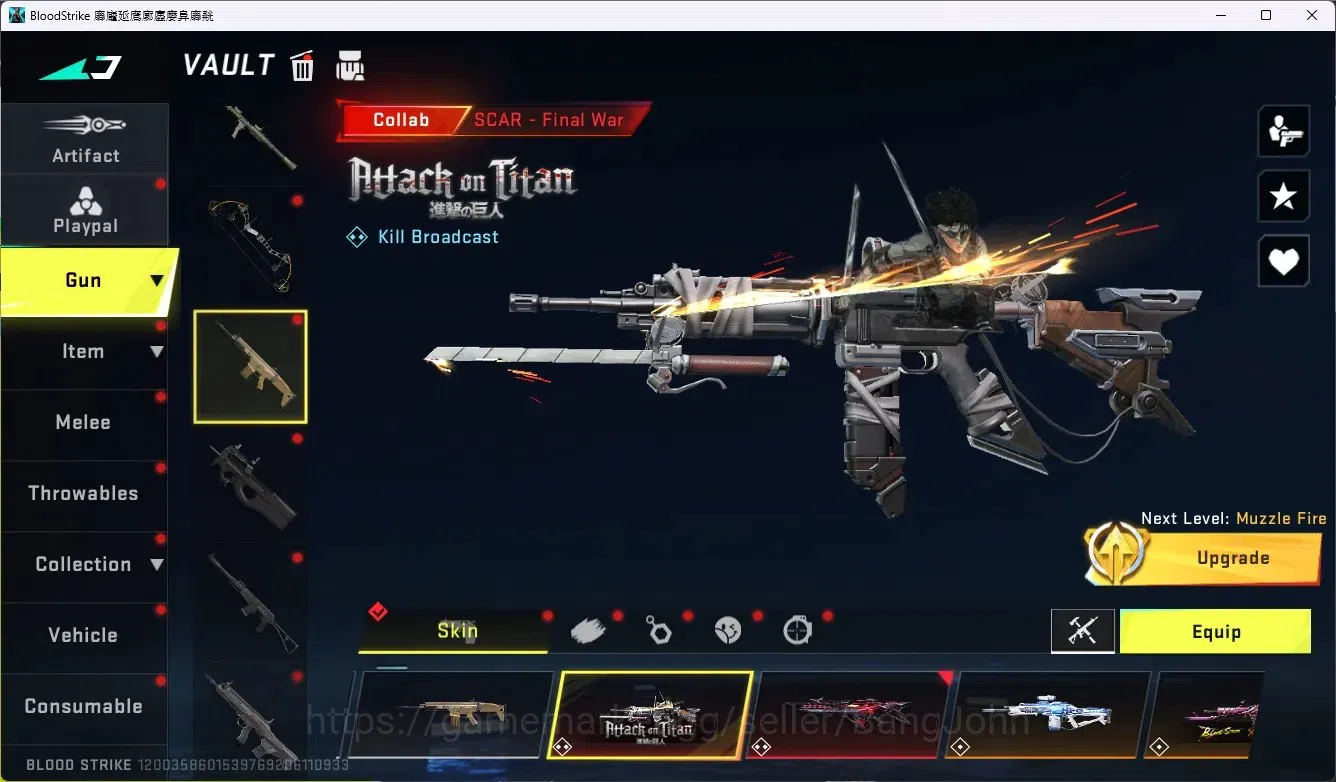 Blood Strike Accounts ASIA|1 Evo|10 Eternal Gun+1 Melee|16 Collab Gun|5 image 17
