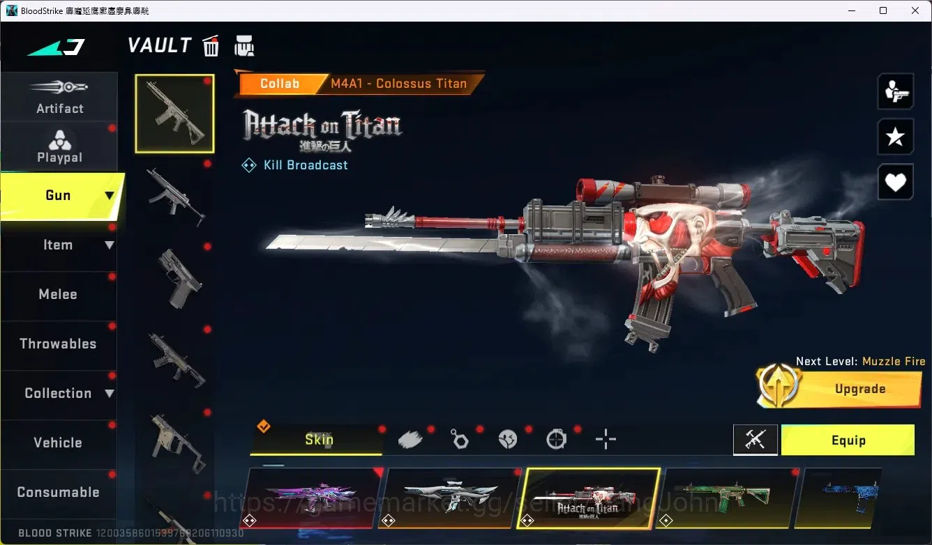 Blood Strike Accounts ASIA|1 Evo|10 Eternal Gun+1 Melee|16 Collab Gun|5 image 3