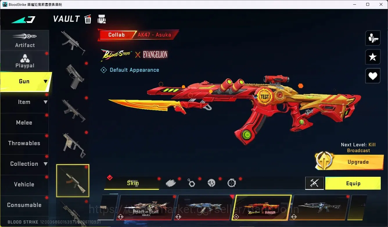 Blood Strike Accounts ASIA|1 Evo|10 Eternal Gun+1 Melee|16 Collab Gun|5 image 7