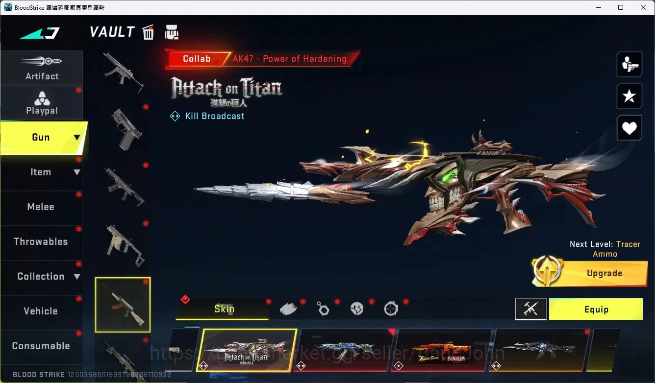 Blood Strike Accounts ASIA|1 Evo|10 Eternal Gun+1 Melee|16 Collab Gun|5 image 8