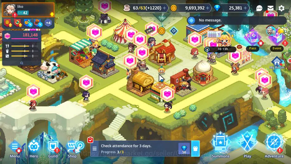 Guardian Tales Accounts [ASIA] Lv 42 25K Gem | (AA72 Grade 6 Myth EXWP,Miy image 17