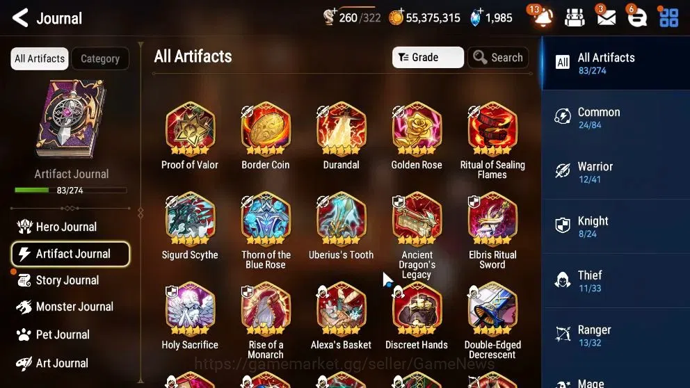 Epic Seven Accounts High-End GLOBAL UnVerif|18 ML(Monarch Iseria,Salome,BArunka,etc)+Ab Fumyr,Setsuka,Rinak,etc|AUTO W|2K 10