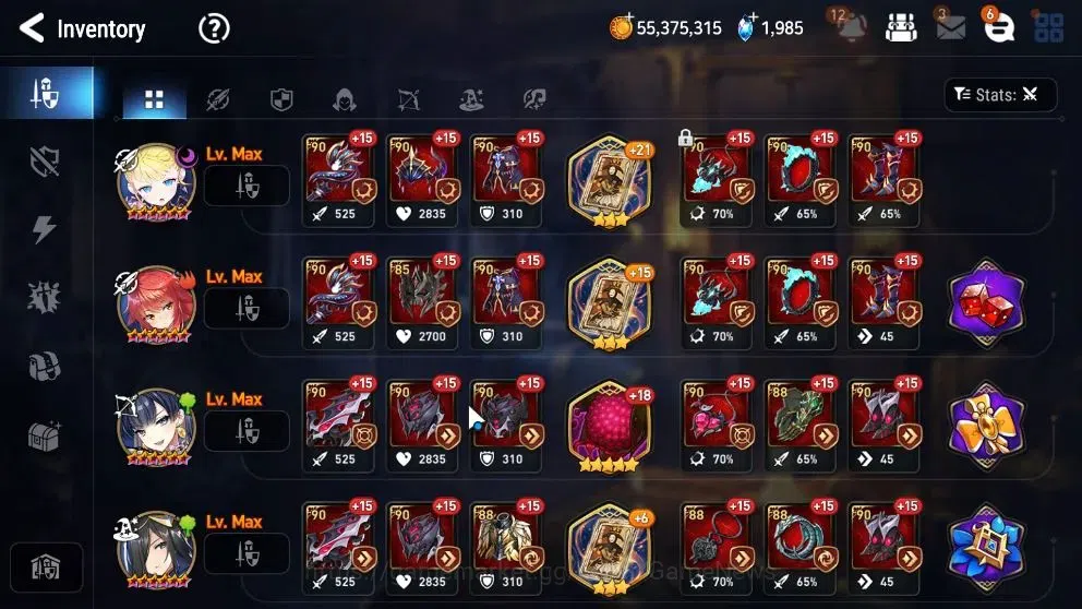 Epic Seven Accounts High-End GLOBAL UnVerif|18 ML(Monarch Iseria,Salome,BArunka,etc)+Ab Fumyr,Setsuka,Rinak,etc|AUTO W|2K 20